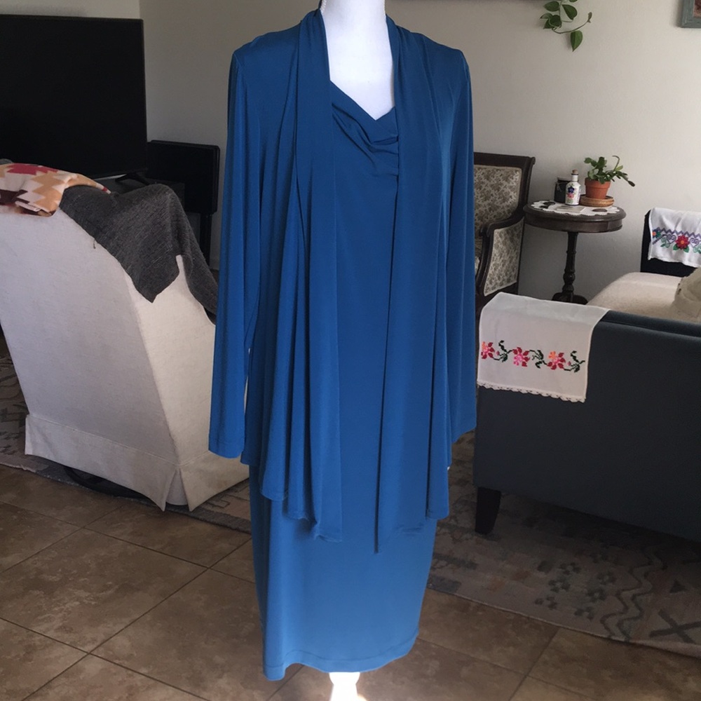 NEW! Missy drapenk jkt drs blue dress